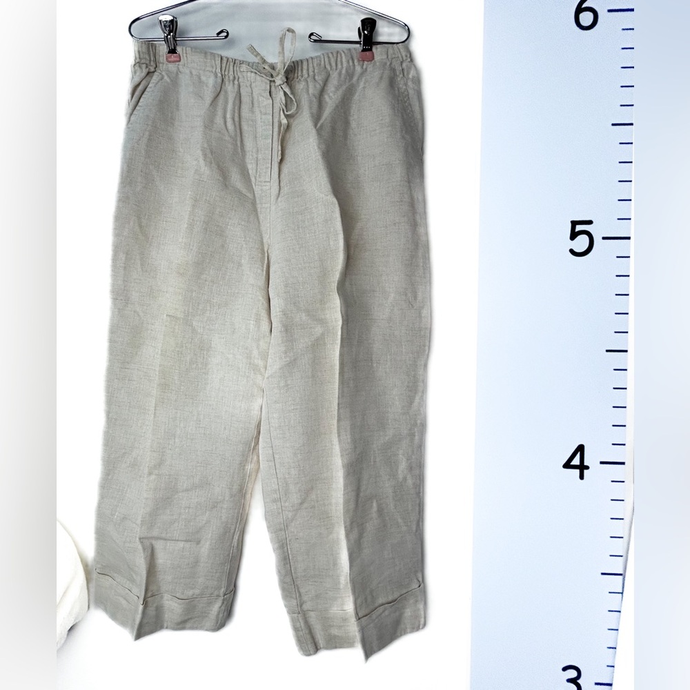 JM Collection Light Beige Capris